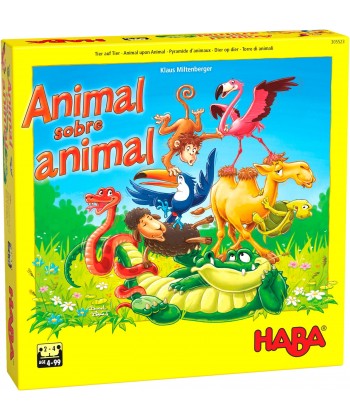 Haba Animal sobre animal-El tambaleante juego de apilar