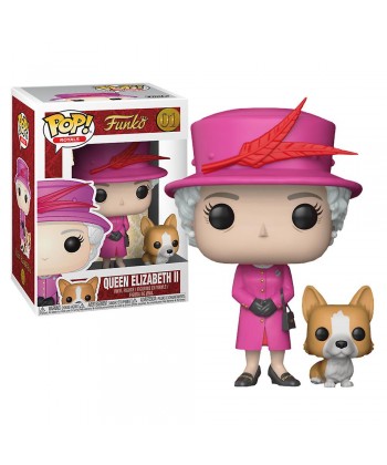 NOVEDAD FUNKO POP PERSONAJE HISTORICO REINA ELIZABETH II CON PERRO