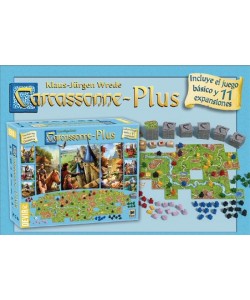 JUEGO DE MESA DEVIR CARCASSONNE PLUS JUEGO BASICO & 11 EXPANSIONES