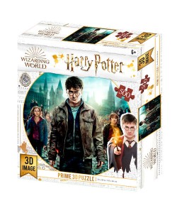 PUZZLE 3D LENTICULAR HARRY POTTER HARRY HERMIONE Y RON 500 PIEZAS